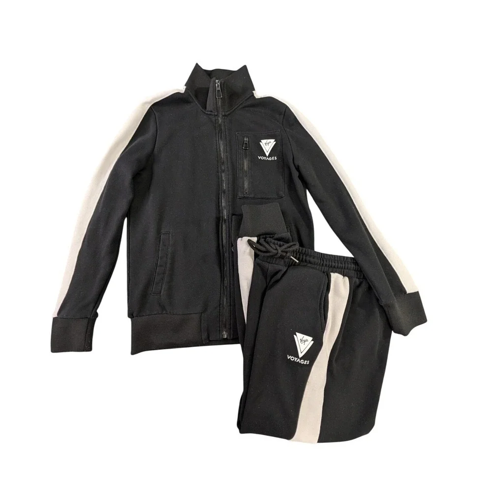 Virgin‎ Voyages Tracksuit Sweatsuit Matching Set Womens S Black Cruise Vacation